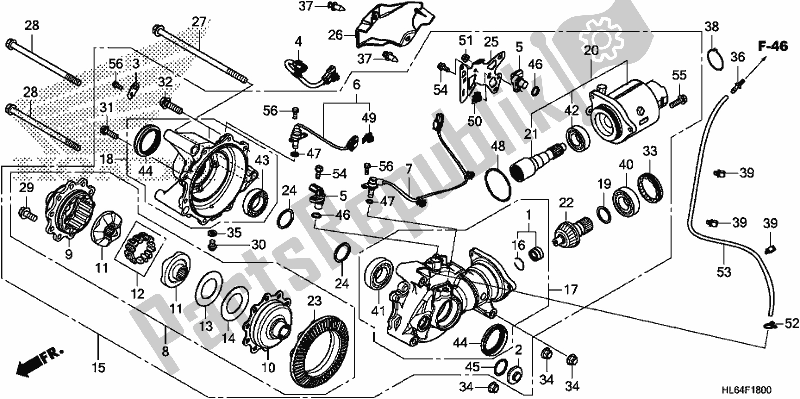 Wszystkie części do Przedni Bieg Ko? Cowy Honda SXS 1000S2R 2020