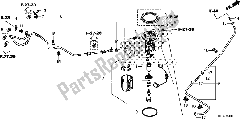 Tutte le parti per il Pompa Di Benzina del Honda SXS 1000S2R 2020