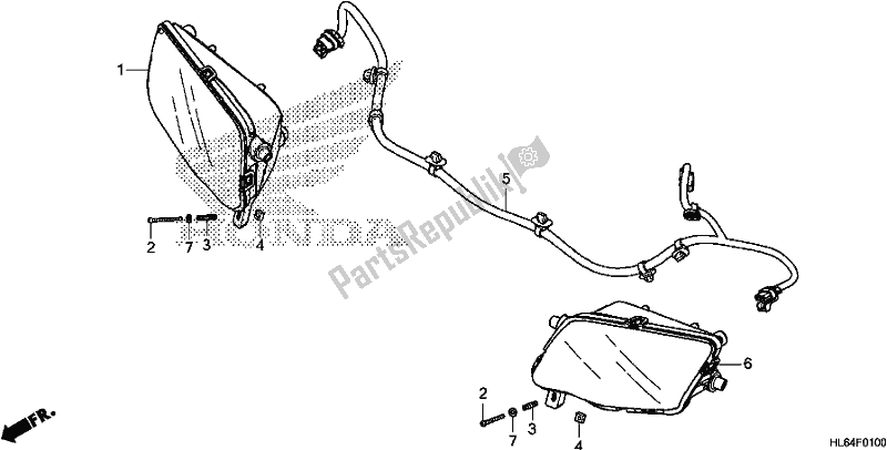 Tutte le parti per il Faro del Honda SXS 1000S2R 2020