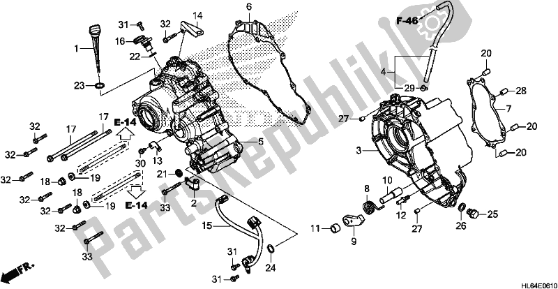Wszystkie części do Sub Transmission Case Honda SXS 1000S2R 2020