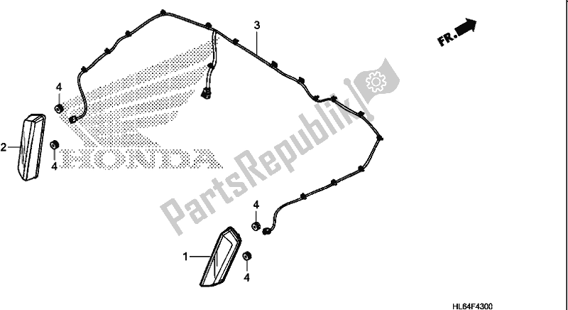 Toutes les pièces pour le Feu Arrière du Honda SXS 1000S2R 2020