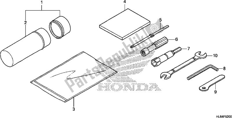 All parts for the Tool of the Honda SXS 1000S2R 2020