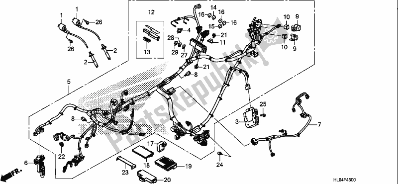 Tutte le parti per il Cablaggio del Honda SXS 1000S2R 2020