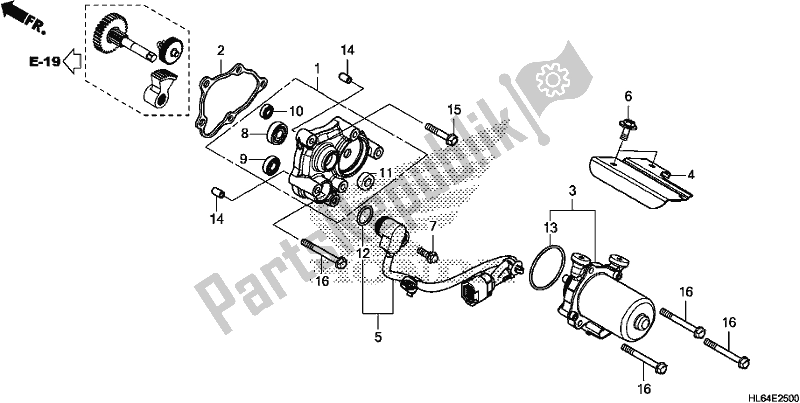 All parts for the Control Motor of the Honda SXS 1000S2X 2019