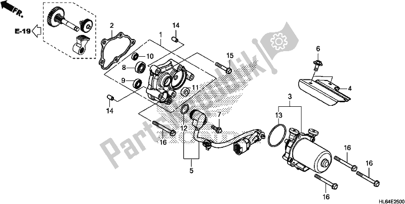 All parts for the Control Motor of the Honda SXS 1000S2X 2019