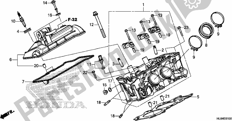 Toutes les pièces pour le Culasse du Honda SXS 1000S2X 2019