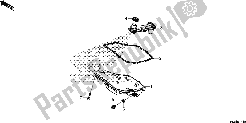 Todas as partes de Cárter De óleo do Honda SXS 1000S2X 2019