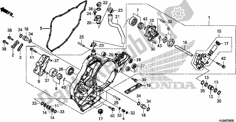 All parts for the Oil Pump of the Honda SXS 1000S2X 2019
