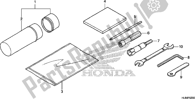 All parts for the Tool of the Honda SXS 1000S2X 2019