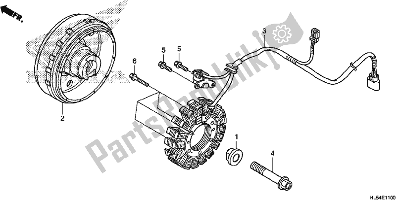 Tutte le parti per il Generatore del Honda SXS 500M Pioneer 500 2017