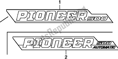 All parts for the Mark of the Honda SXS 500M Pioneer 500 2018