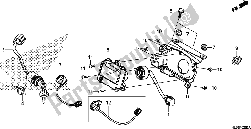 Todas las partes para Switch/meter de Honda SXS 500M Pioneer 500 2018