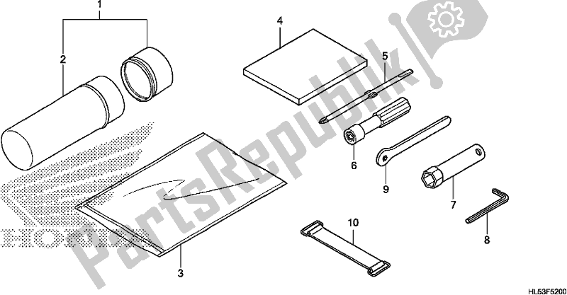 All parts for the Tool of the Honda SXS 500M Pioneer 500 2019