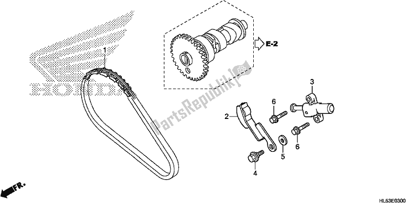 Todas las partes para Cadena De Levas / Tensor de Honda SXS 500M Pioneer 500 2020