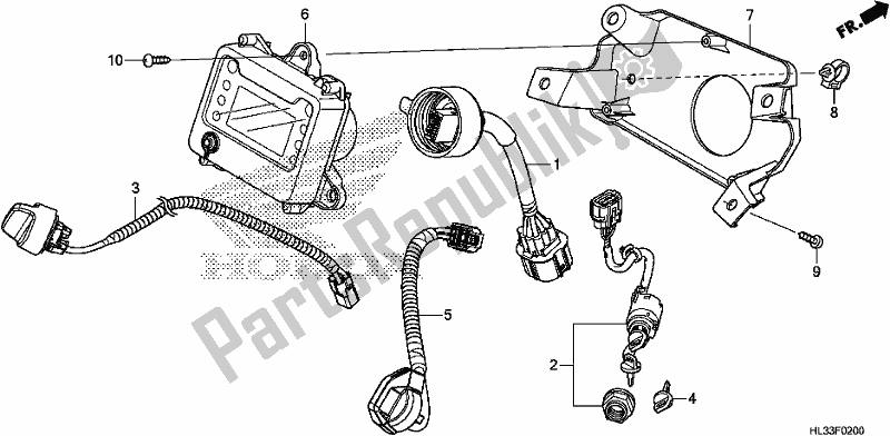 All parts for the Switch/meter of the Honda SXS 700M2P 2018