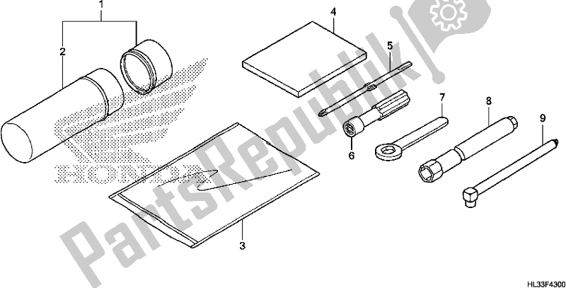 All parts for the Tool of the Honda SXS 700M2P 2018