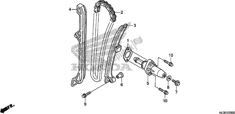 Tutte le parti per il Catena Della Camma / Tenditore del Honda SXS 700M2P 2020