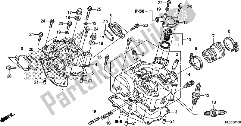 Todas las partes para Cabeza De Cilindro de Honda SXS 700M2P 2020