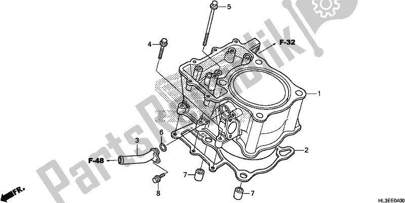 Tutte le parti per il Cilindro del Honda SXS 700M2P 2020