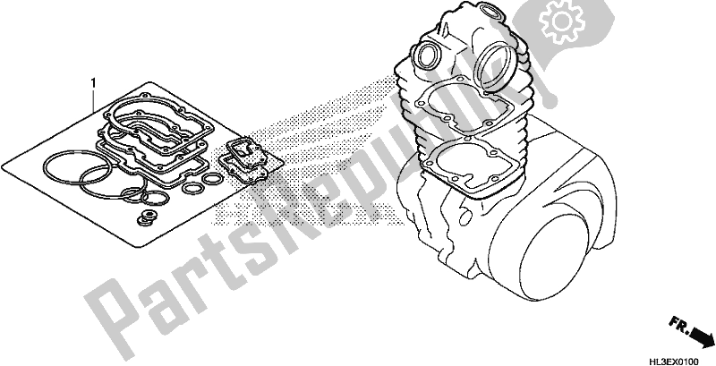 Toutes les pièces pour le Kit De Joint A du Honda SXS 700M2P 2020