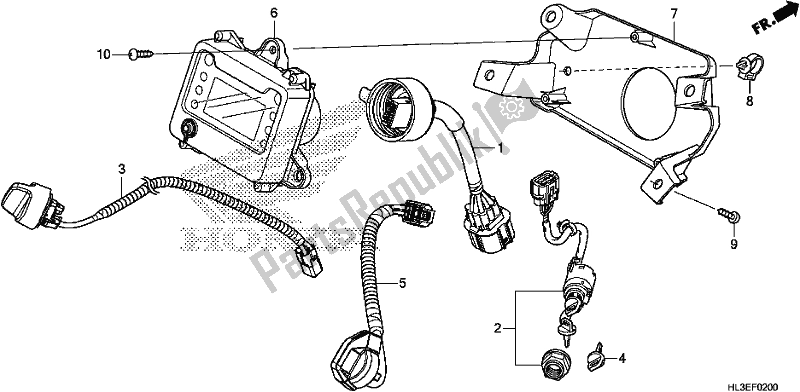 All parts for the Meter/switch of the Honda SXS 700M2P 2020