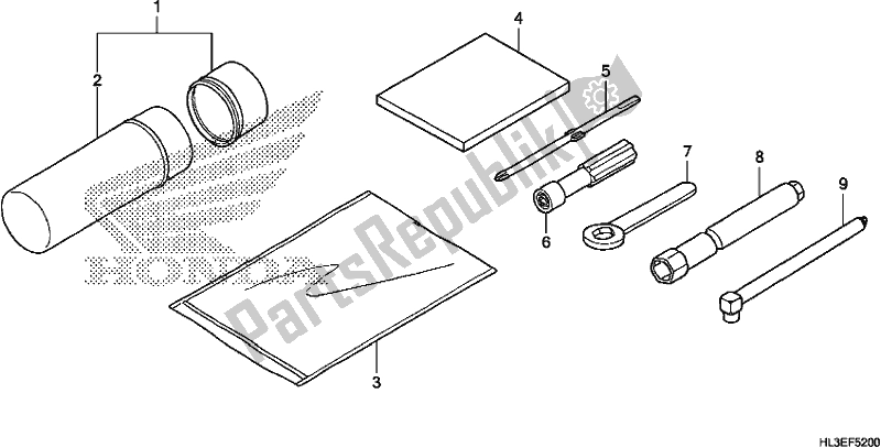Todas las partes para Herramienta de Honda SXS 700M2P 2020