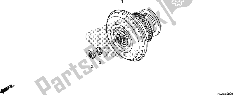 Toutes les pièces pour le Convertisseur De Couple du Honda SXS 700M2P 2020