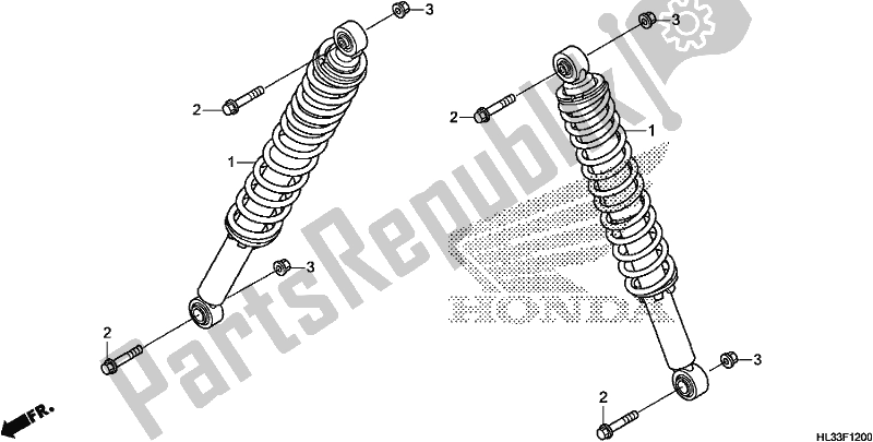 Toutes les pièces pour le Coussin Avant du Honda SXS 700M4P 2018