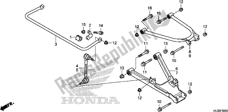 Wszystkie części do Tylne Rami? Honda SXS 700M4P 2018