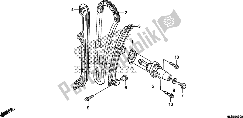 Tutte le parti per il Catena Della Camma / Tenditore del Honda SXS 700M4P 2019