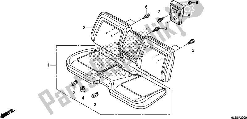 Todas las partes para Asiento Delantero de Honda SXS 700M4P 2019