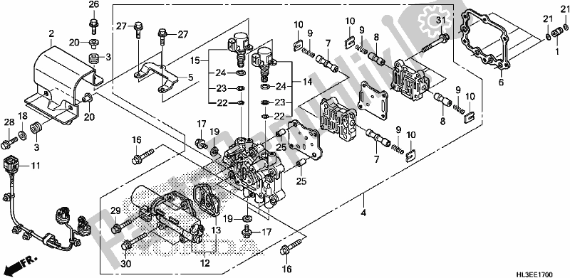 Alle onderdelen voor de Hoofdklephuis van de Honda SXS 700M4P 2020