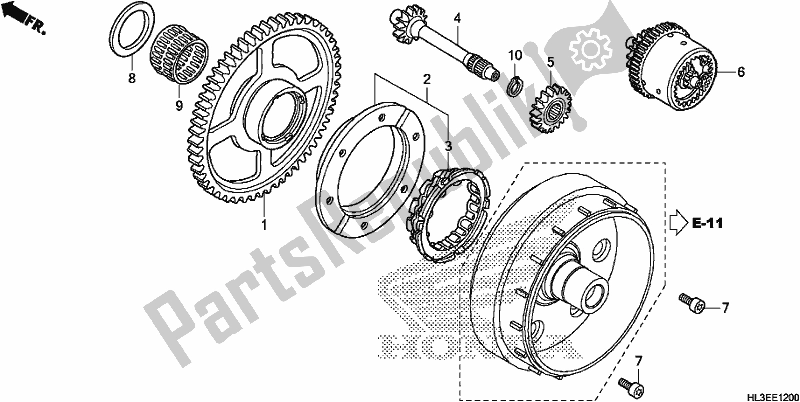 Tutte le parti per il Marcia Di Partenza del Honda SXS 700M4P 2020