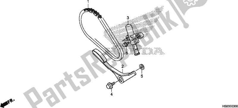 Toutes les pièces pour le Chaîne De Came / Tendeur du Honda TRX 250 TM 2017