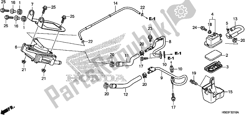 Todas as partes de Válvula De Sucção De Ar do Honda TRX 250 TM 2018