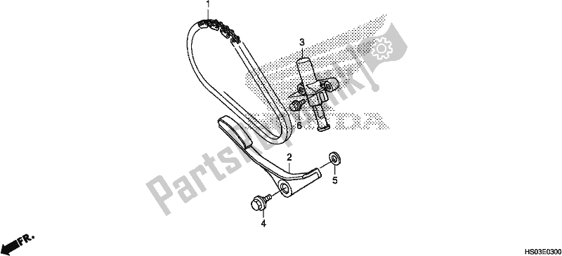 Wszystkie części do ? A? Cuch Krzywkowy / Napinacz Honda TRX 250 TM 2018