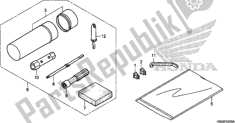 Toutes les pièces pour le Outils du Honda TRX 250 TM 2018