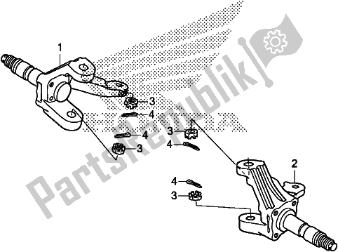 Tutte le parti per il Nocca del Honda TRX 250 TM1 2020