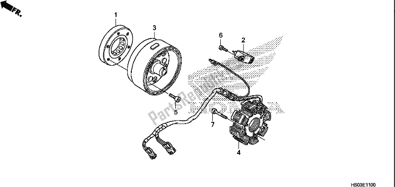 Wszystkie części do Generator Honda TRX 250 TM1 TM 2019