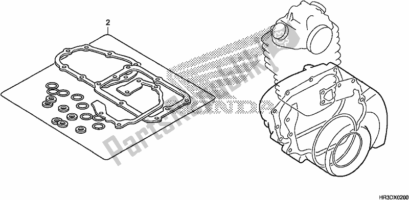 Todas las partes para Kit De Juntas B de Honda TRX 420 FA1 2020