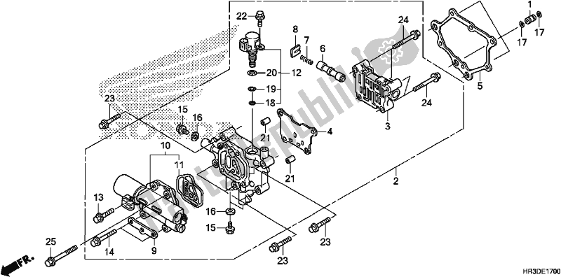 Tutte le parti per il Corpo Valvola Principale del Honda TRX 420 FA1 2020