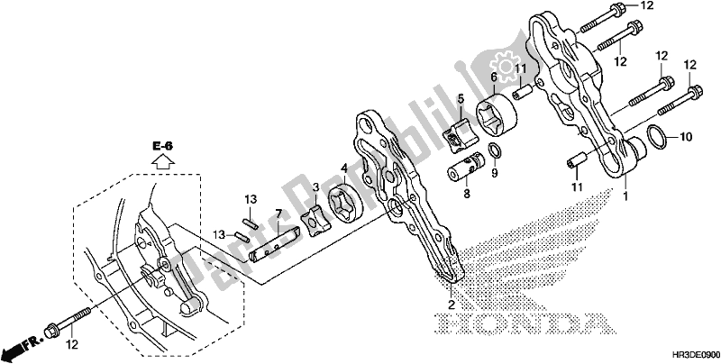 Todas las partes para Bomba De Aceite de Honda TRX 420 FA1 2020