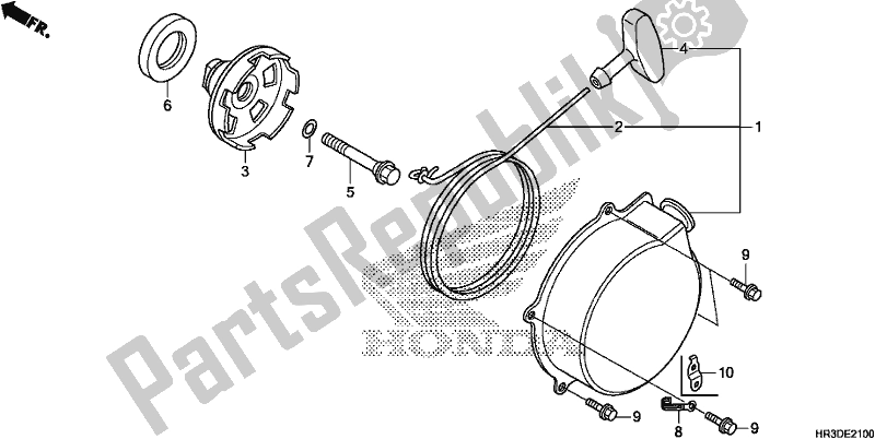 Todas las partes para Arrancador De Retroceso de Honda TRX 420 FA1 2020