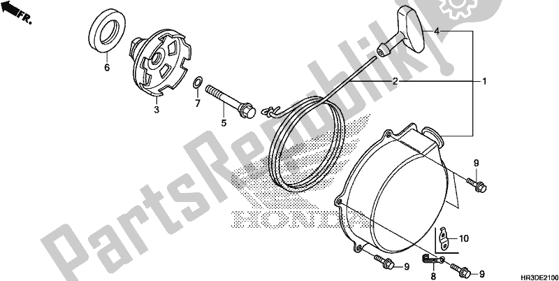 Tutte le parti per il Avviamento A Strappo del Honda TRX 420 FA1 2020