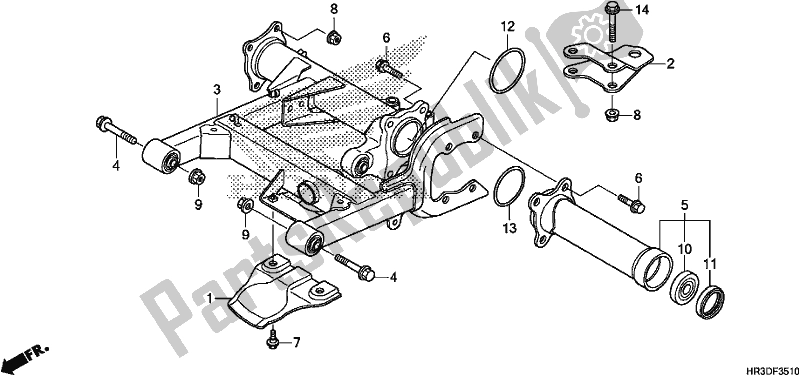 Todas las partes para Basculante de Honda TRX 420 FA1 2020