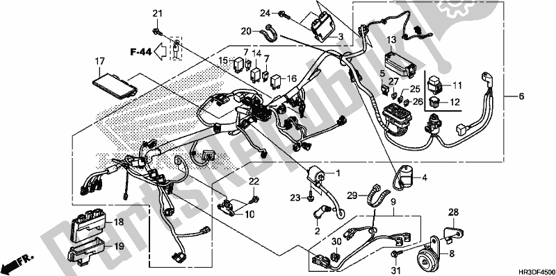 Todas las partes para Arnés De Cables de Honda TRX 420 FA1 2020