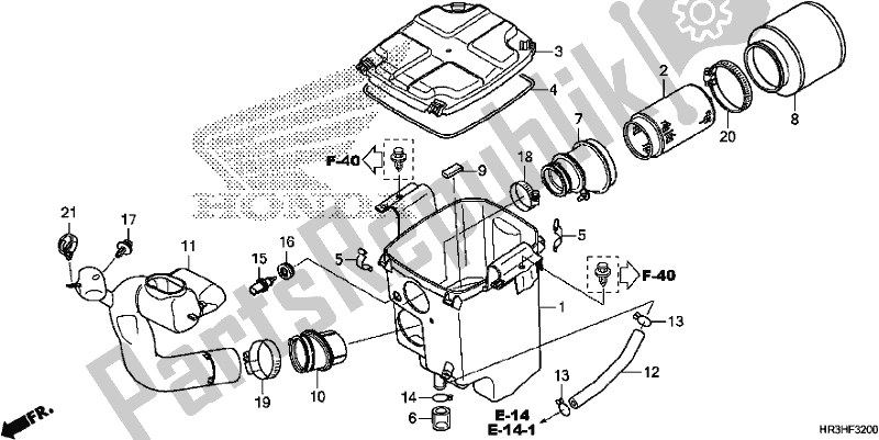 Todas las partes para Filtro De Aire de Honda TRX 420 FA2 2017