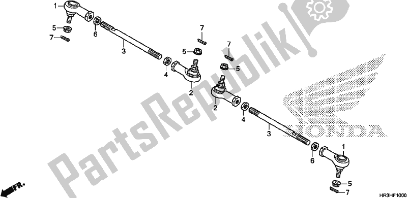 Toutes les pièces pour le Rotule De Direction du Honda TRX 420 FA2 2017