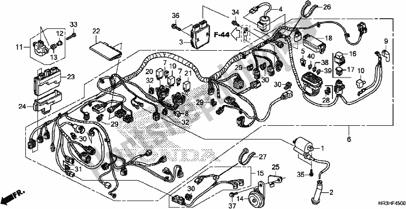 Todas las partes para Arnés De Cables de Honda TRX 420 FA2 2017