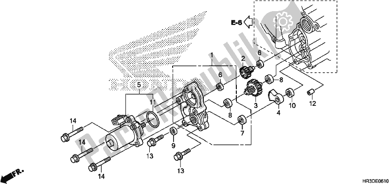 All parts for the Control Motor of the Honda TRX 420 FA2 2020